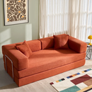 YINIX Convertible Sofa Couch Orange 78.6"