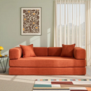 YINIX Convertible Sofa Couch Orange 78.6"