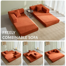 YINIX Convertible Sofa Couch Orange 78.6"