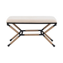 Linon Ashburn Campaign Bench Linen