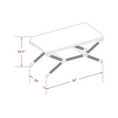 Linon Ashburn Campaign Bench Linen