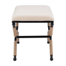 Linon Ashburn Campaign Bench Linen