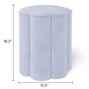 Mainstays Kids Flower Petal Ottoman - Blue