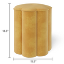 Mainstays Kids Flower Petal Ottoman - Yellow