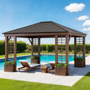 Sunjoy 13.3' x 14.8' Wilmington Hardtop Gazebo