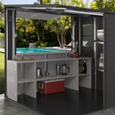 Suncast 8 ft. x 7 ft. Cabana Entertainment Shed