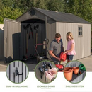 Lifetime 8 Ft. x 12.5 Ft. Outdoor Storage Shed