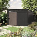 Suncast Modernist 10 ft x 7 ft. Sliding Door Storage Shed - Brown