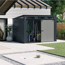 Suncast Modernist 10 ft x 7 ft. Sliding Door Storage Shed - Gray