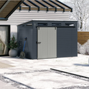 Suncast Modernist 10 ft x 7 ft. Sliding Door Storage Shed - Gray