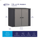 Suncast 7 ft. x 4 ft. Modern Storage Shed