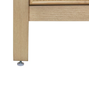 Altair Cerrito 84-in Natural Oak Undermount Double Sink Bathroom Vanity Base (No Top)