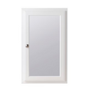 Style Selections 15" x 25" Recessed Mount True White Mirrored Rectangle Medicine Cabinet