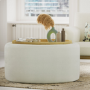 Beautiful Drew Stowaway Coffee Table with Storage by Drew Barrymore, White