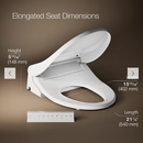 Kohler PureWash E880  Elongated Bidet Toilet Seat w/ Remote Control