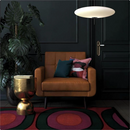 DHP Nia Modern Chair Upholstered Accent Chair in Camel Faux Leather