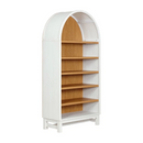 Better Homes & Gardens Juliet Open Arch Bookcase, White and Light Honey