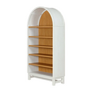 Better Homes & Gardens Juliet Open Arch Bookcase, White and Light Honey