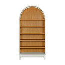 Better Homes & Gardens Juliet Open Arch Bookcase, White and Light Honey