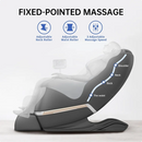 Real Relax Full Body Zero Gravity Shiatsu Recliner Electric Massage Chair, Black