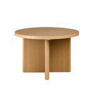 Better Homes & Gardens Lillian Fluted Round Expandable Dining Table for Kitchen, Natural Pine