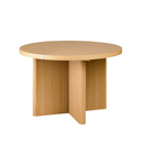 Better Homes & Gardens Lillian Fluted Round Expandable Dining Table for Kitchen, Natural Pine