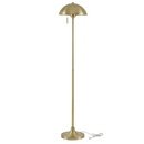 Better Homes & Gardens 62" Modern Pull-chain Brass Floor Lamp with Brass Dome Shade