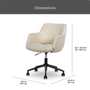 Better Homes & Gardens Lillian Office Chair, Cream