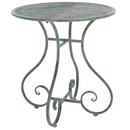 SAFAVIEH Adriel 3-Piece Iron Outdoor Bistro Set, Antique Green