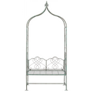 SAFAVIEH Eloise Outdoor Patio Arbor Bench, Antique Green