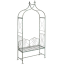 SAFAVIEH Eloise Outdoor Patio Arbor Bench, Antique Green