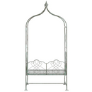 SAFAVIEH Eloise Outdoor Patio Arbor Bench, Antique Green
