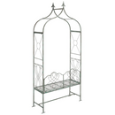 SAFAVIEH Eloise Outdoor Patio Arbor Bench, Antique Green