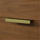 OVE Decors Gabi 72" Warm Walnut Vanity  Double Sink with White Engineered Stone Top