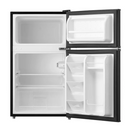Mainstays 3.2 cu ft 2-Door Compact Refrigerator with Freezer, Stainless-Steel