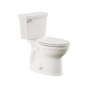 American Standard Edgemere White Round Chair 2-piece Toilet