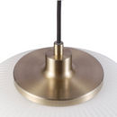 Globe Electric Lily 12" Wide Pendant - Brass