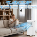 COWSAR 5000 BTU (DOE) 115-Volt Vented Small Room Portable Air Conditioner Remote Included