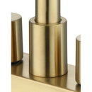 Better Homes & Gardens Clean Modern 8" Widespread Brushed Brass Bathroom Faucet with High-Arc Spout
