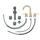 Better Homes & Gardens Clean Modern 8" Widespread Brushed Brass Bathroom Faucet with High-Arc Spout
