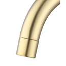 Better Homes & Gardens Clean Modern 8" Widespread Brushed Brass Bathroom Faucet with High-Arc Spout