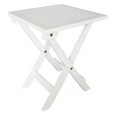 Leigh Country Square Folding Adirondack Patio Table, White
