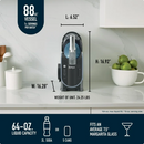 Ninja SLUSHi 88-Oz Frozen Drink Machine with RapidChill Technology, 5 Presets, Dishwasher Safe, Slushy Maker, FS301 Black
