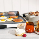 Beautiful XL Electric Griddle 12" x 22," Non-stick, White Icing by Drew Barrymore