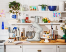 Beautiful 5.3 Qt Stand Mixer, White Icing with Flat Beater, Dough Hook, Balloon Whisk