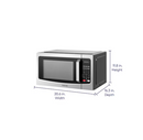 Toshiba 1.1-cu ft 1000 -Watt Countertop Microwave ( Stainless Steel )