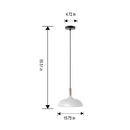 Better Homes&Gardens Single Head Pendant White,1 A19 Bulb,1PK