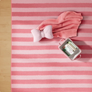 Mainstays Kids Washable Tufted Pink Stripe Area Rug, 8 ft x 10 ft