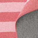 Mainstays Kids Washable Tufted Pink Stripe Area Rug, 8 ft x 10 ft