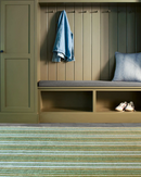 annie selke Caravan Stripe Machine Washable Rug 4'x6'